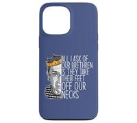 Ruth Bader Ginsburg Ask Feet Off Our Necks RBG Meme on Back Coque pour iPhone 13 Pro Max