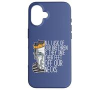 Ruth Bader Ginsburg Ask Feet Off Our Necks RBG Meme on Back Coque pour iPhone 16