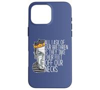 Ruth Bader Ginsburg Ask Feet Off Our Necks RBG Meme on Back Coque pour iPhone 16 Pro Max