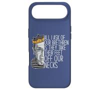 Ruth Bader Ginsburg Ask Feet Off Our Necks RBG Meme on Back Coque pour iPhone Air