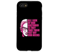 Ruth Bader Ginsburg Ask Feet Off Our Necks RBG Meme on Back Coque pour iPhone SE (2020) / 7/8