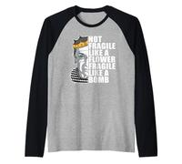 Ruth Bader Ginsburg Not Fragile Like A Fleur Bomb RBG Meme Manche Raglan