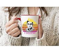 Ruth Bader Ginsburg RBG Fight for Womens Right Tasse à Manche Rouge Tasse à Thé Café 330 ml Mug Cup