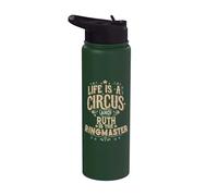 Ruth Circus Ringmaster Funny Ruth Nom personnalisé Stainless Steel Insulated Water Bottle