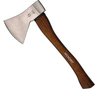 RUTHE Hachette Hickory 800 g | Hache à manche en hickory 38 cm | Hachette bois bûcheron DIN 5131 B | Hache de jardinage robuste | Hachet durable pour coupe et ébranchage | Haches de jardinage