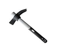 RUTHE marteau à panne fibre de verre, forme française | Marteau arrache clou robuste en acier trempé | Léger, résistant et ergonomique pour charpentiers, couvreurs et coffreurs