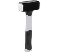 RUTHE Massette Fiberglas 1000 g | Marteau robuste DIN 6475 | Masse avec tête en acier noirci | Manche ergonomique 3 composants | Massette durable | Fibres de verre incassables