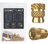 ruthex Inserts Filetés M2,5 - Lot de 70 - M2,5x5,7