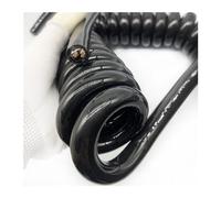 RUTHYEARS Câble d'alimentation en spirale, cordon de câble 5 noyaux 4 mm2 queue élastique fil résistant à l'usure fils ressort extensibles for automobile extension(Stretch 10 meter)