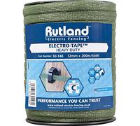 Rutland 30-148R Ruban de clôture électrique pour élevage/agriculture urbaine - Vert 200 m