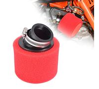 RUTUT Filtre à air 38 mm, filtre à air universel coudé pour moto 4 temps 50 cc 70 cc 90 cc 110 cc 125 cc 150 cc GY6 moto ATV cooter Quad Go Kart cyclomoteur Pit Dirt Bike-Rouge