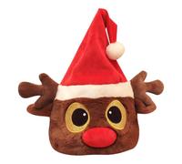Rutyuily Chapeau du Père Noël Chapeau électrique interactif dansant musical | Chapeaux de Noël dansants chantants Pour Fêtes Anniversaire Filles Garçons Hommes Femmes Adultes Célébration Nouvel