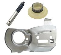 RUURUU Plaque de guidage de pompe à huile et kit d'engrenage à vis sans fin pour tronçonneuses Husqvarna 340, 345, 350 et pour tronçonneuses Jonsered 2141, 2145, 2150