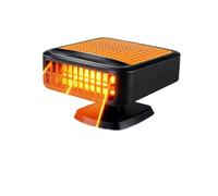 Ruutcasy Ventilateur de chauffage portable pour voiture, 200 W, dégivreur à chauffage rapide, désembuage, 2 en 1, ventilateur chauffant rotatif à 360°, qui se branche sur l'allume-cigare pour tous les