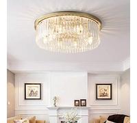 RuuXanthous Abaissement de la Lanterne Un Lustre de Style européen LED Cristal plafonnier Bougie lumière Ronde Lustre Villa hôtel Salle à Manger Salon Luxe E14/8 Ampoules 60 * 60 * 18 Abaisse