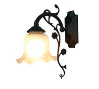RuuXanthous Lustre Pastoral Rétro Fer Chambre Chevets Applique Murale Salon Européen Appliques Murales Couloir Balcon Escaliers Appliques Murales Lustre
