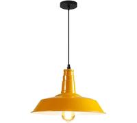 RuuXanthous Suspension Industrielle Style loft américain rétro Couleur Macaron, luminaire décoratif d'intérieur, idéal pour Un café, Un Magasin de vêtements, 36 x 25 cm