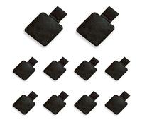 Ruvan 10 PCS Pen Holder, compatible avec les stylos de 7 à 18 mm, pour carnets, agendas, calendriers, journaux intimes et carnets de notes, 4 x 4 cm, avec Élastique Porte Pencil