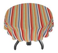 Ruvanti Nappe Ronde de 177,8 cm pour Tables de 1,9 à 1,8 m, résistante aux Taches, Lavable. Parfaite pour l'intérieur et l'extérieur, la Cuisine, la Salle à Manger, Les fêtes de Mariage, Les Vacances