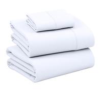 RUVANTI Parure de lit 3 pièces 100% Coton pour lit jumeau, literie en Percale, Douce et Respirante, Poche Profonde de 40,6 cm, Norme hôtelière, Sensation de fraîcheur, Durable, Drap Teint Parfait,