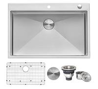 Ruvati 83,8 x 55,9 cm Drop-In étroite Rayon Calibre 16 en acier inoxydable Topmount évier de cuisine seul Bol - Rvh8005