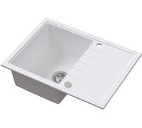 Ruvetti Axel évier en granit 68x49.5 cm blanc 3001AX_WH140_W