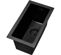 Ruvetti Stelio évier en acier inoxydable 40x22 cm noir 5001S_MINI_PVD_BL_P