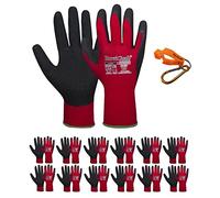 Ruvigrab - Gant de travail en latex | Gants antidérapants | Gants de jardinage | Gants pour l'industrie, la construction, l'agriculture ou l'usage général | Gant de travail homme et femme