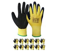 Ruvigrab - Gant de travail en latex | Gants de préhension | Anti-Slip | Gants de jardinage | Gants pour l'industrie, la construction, l'agriculture | Gant de travail homme et femme