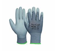 Ruvigrab - Gant de travail respirant en polyuréthane - Gant de jardinage - Gants pour l'industrie, la construction, l'agriculture ou l'usage général - Gant de travail homme et femme