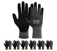 Ruvigrab - Gant de travail respirant NitriloMicro | Gants anti-graisse| Gants de jardinage |Gants pour l'industrie, la construction, l'agriculture | Gant de travail homme et femme