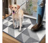 RUVOO Paillasson de salle de bain - Antidérapant et imperméable - Durable - Profil bas - Piège à la saleté - Tapis d'entrée d'intérieur