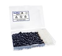 RuWfpz Yeux de Securite Amigurumi Crochet 6mm - 100pcs Yeux de Sécurité Poupée en Plastique Noir, Oeil Yeux pour Peluche Amigurumi, Bouton Yeux a Coudre Animaux