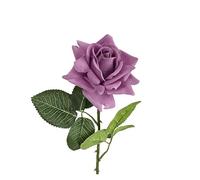 RUWLFE 4Pc Feel Big Rose Flower Moisturizing Real Touch Artificial Flowers Wedding Roses Bouquet for Home Living Room Decoration pour Accueil(Color3)