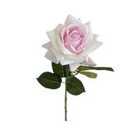 RUWLFE 4Pc Feel Big Rose Flower Moisturizing Real Touch Artificial Flowers Wedding Roses Bouquet for Home Living Room Decoration pour Accueil(Color8)