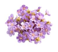 RUWLFE 50/100Pcs Mini Artificial Flowers Fake Head for Home Decor Wedding Marriage Decoration DIY Craft Wreath Gift Accessories pour Accueil(Color5,50Pcs)