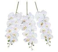 RUWLFE 5Pcs 9-Head Flowers 38inch Artificial Butterfly Orchid Bouquet for Wedding Decoration Home Garden Room Decor pour Accueil