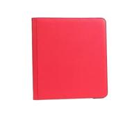 RUWLFE Album de Collection for Cartes à Collectionner, classeur Couverture PU et Fermeture éclair pour Concert(Red)