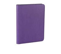 RUWLFE Album de Collection for Cartes à Collectionner, classeur Couverture PU et Fermeture éclair pour Concert(Purple)