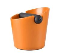 RUWLFE Boîte à café 2 pièces, boîte expresso absorbant les chocs for mouture de Barista, poubelle für Café(Type B Orange)