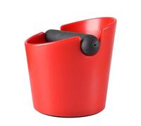 RUWLFE Boîte à café 2 pièces, boîte expresso absorbant les chocs for mouture de Barista, poubelle für Café(Type B Red)