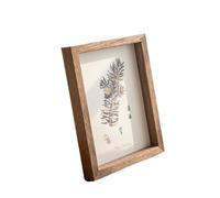 RUWLFE Cadre Photo 4 pièces, for affichage de table, Portraits famille mariage, décoration bureau et maison Pour Maison, Bureau(Brown,8inch 15.2x20.3cm)