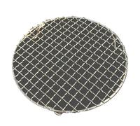 RUWLFE Filet de Barbecue Rond en Acier Inoxydable 304 avec Pied, Grille Refroidissement, Cuisson à la Vapeur, Filet métallique for Camping et extérieur pour Main Gauche et Droite(22.5cm)