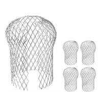 RUWLFE Filtre en Aluminium métallique, 8 pièces, gouttière, débris de Feuilles, piège à Boue, Couvercle Tuyau vidange, système étanche pour Maison,Fossé,Égou