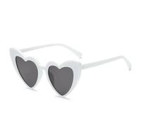 RUWLFE Lot de 10 lunettes soleil en forme cœur for enterrement vie jeune fille, décoration mariage, cadeau demoiselle d'honneur for Party(White-10PCS)