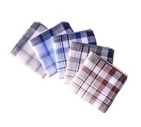 RUWLFE Lot de 10 mouchoirs carrés multicolores à rayures for homme et femme, idéal for une fête mariage, entreprise ou comme serviette poitrine pour Hommes