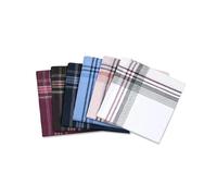 RUWLFE Lot de 12 mouchoirs carrés multicolores à rayures for homme et femme, idéal for une fête mariage, entreprise ou comme serviette poitrine pour Hommes