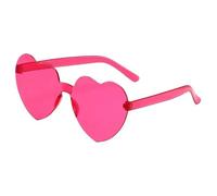 RUWLFE Lot de 20 lunettes soleil multicolores en forme cœur for femme, accessoire photo idéal for un mariage, une enterrement vie jeune fille, demoiselle d'honneur for Party(Color 1)