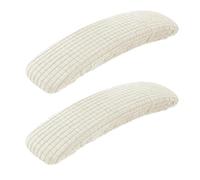 RUWLFE Lot de 4 Housses Protection Extensibles et imperméables for accoudoirs Chaise Bureau d'ordinateur pour Pivotante Accoudoirs Chaise(Beige)