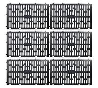 RUWLFE Lot de 6 Protections Tronc d'arbre, clôture Protection des Plantes avec Attaches torsadées, réglables for protéger Les Arbres pour Semis et Plants(Black)